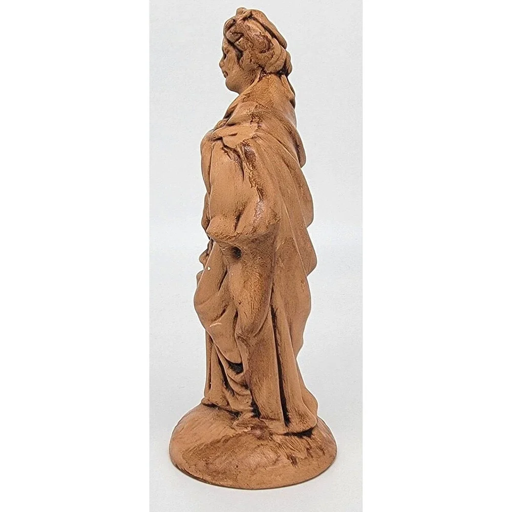 Nativity Wise Man Ceramic Mold Glazed Tan Brown Replacement Piece Figurine